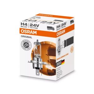 H4 Osram ORIGINAL LINE H4 Box 64196 75/70W 24V P43t FS1 standard warranty with EAN 4050300016542