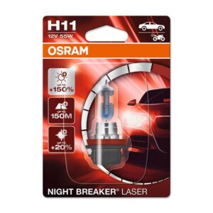 H11 Osram NIGHT BREAKER LASER H11 Blister 64211NL-01B 55W 12V PGJ19-2 BLI1 standard warranty with EAN 4062172114479