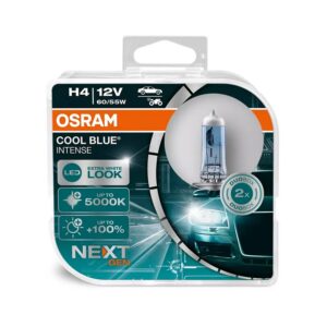 H4 Osram COOL BLUE INTENSE (NEXT GEN) H4 Duobox 64193CBN-HCB 60/55W 12V P43T HCB2BOX стандартна гаранция с EAN 4062172149297